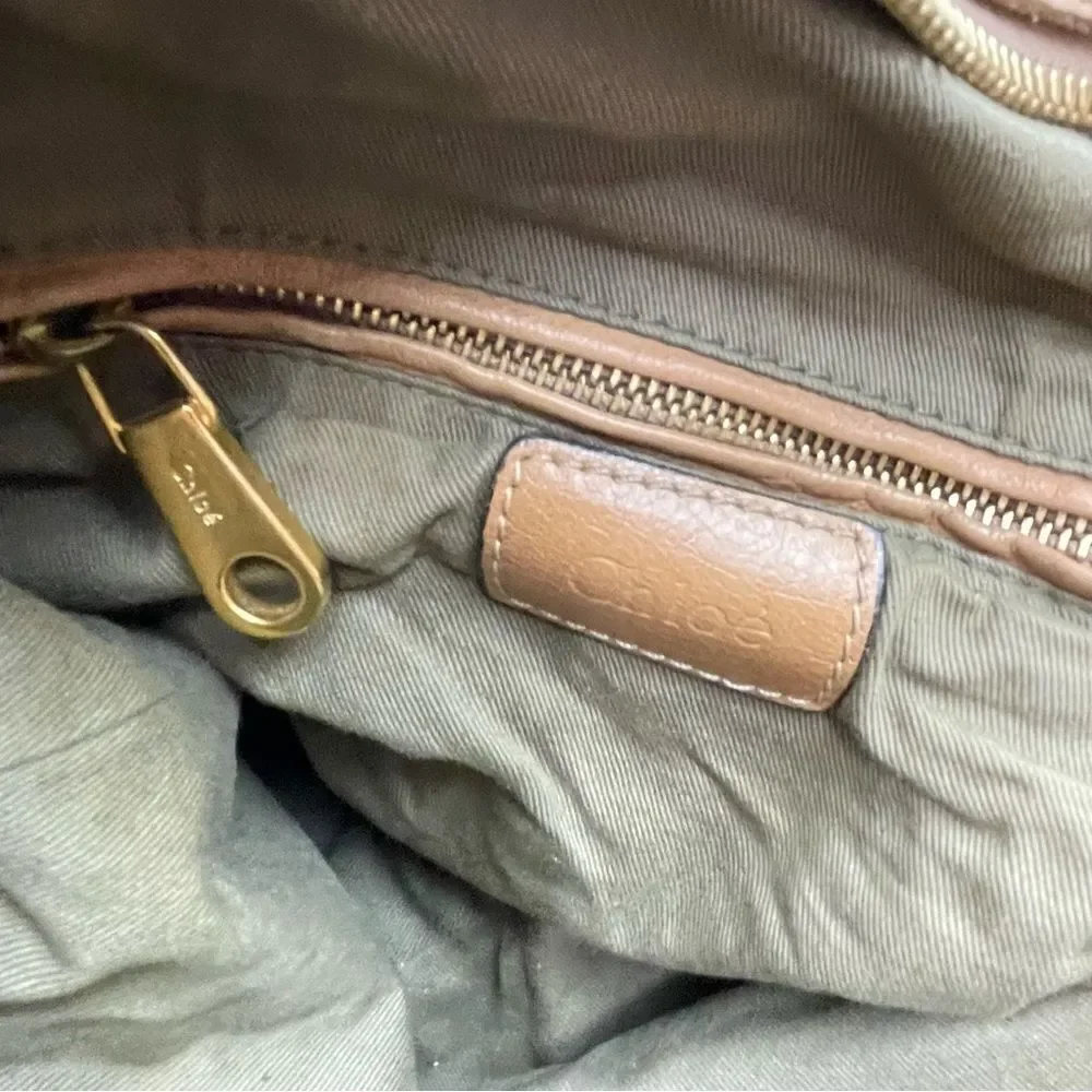 Chloe Marcie Large Hobo Leather Shoulder Bag - Picture 15 of 16